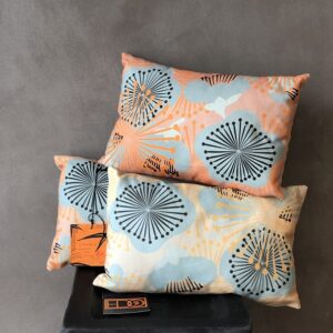 Coussin Umé orange - fleur
