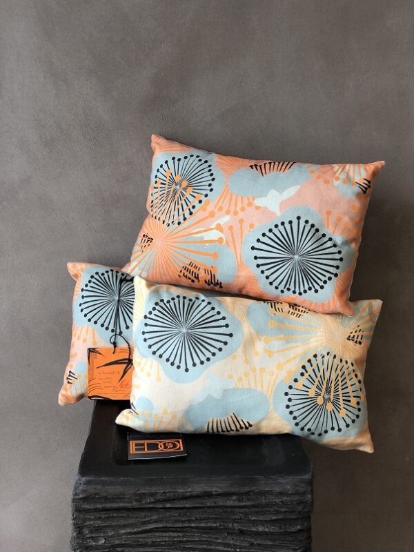 Coussin Umé orange - fleur