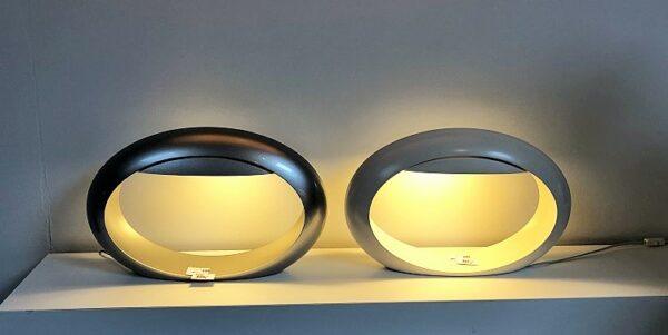 Lampe - Tischleuchte Gloria Ellipsis weiß – Bild 2