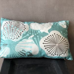 Coussin Umé turquoise blue - fleur